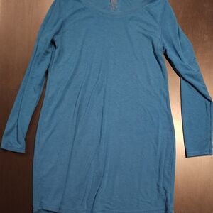 Gilligan & O'Malley Blue Long Sleeve Pajama Top